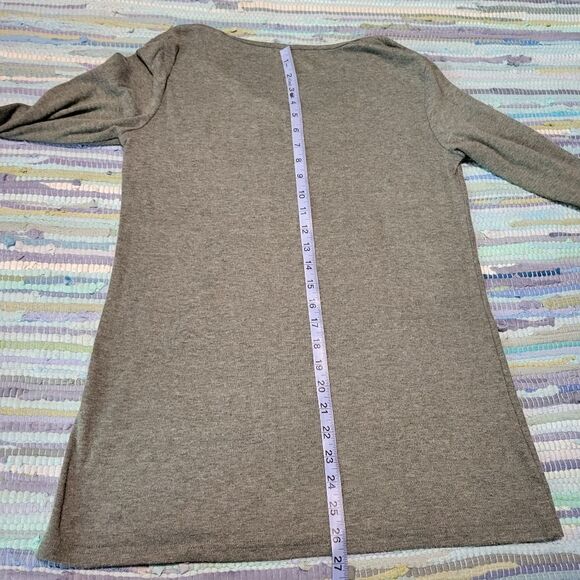 Sinear Ladies Casual Long Sleeve Vneck Blouse Tunic, Med - Picture 11 of 14